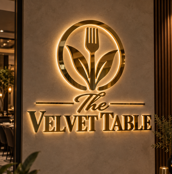 3D Metal Backlit Sign
