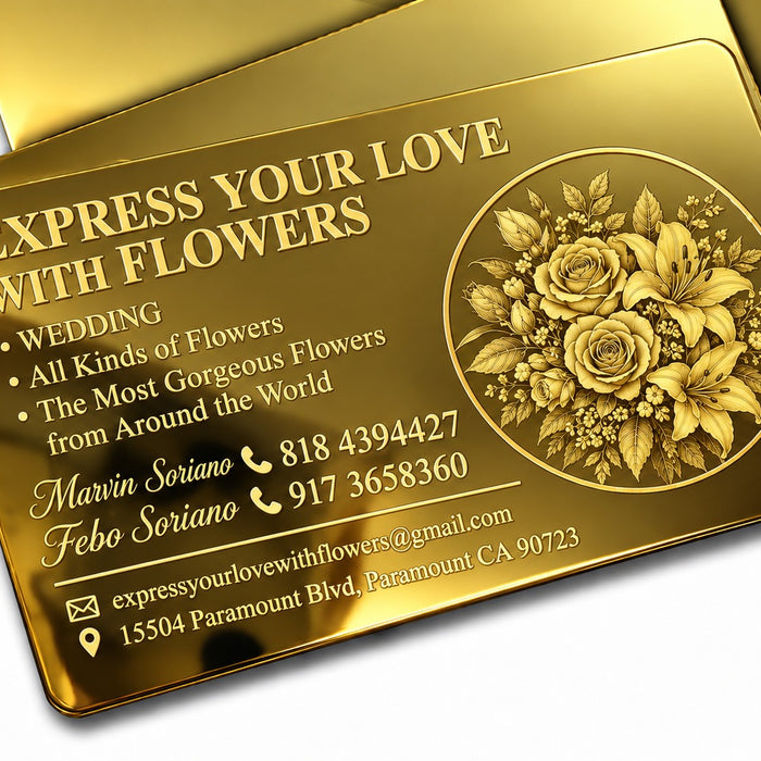 Custom Metal Business Cards